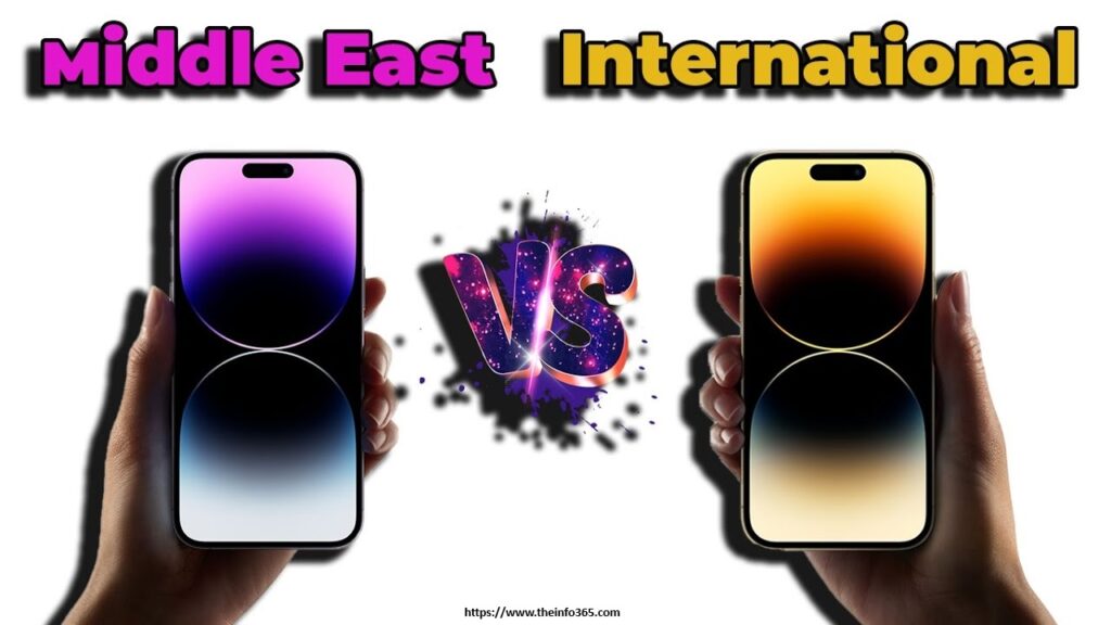 Current image: Middle East vs International iPhone